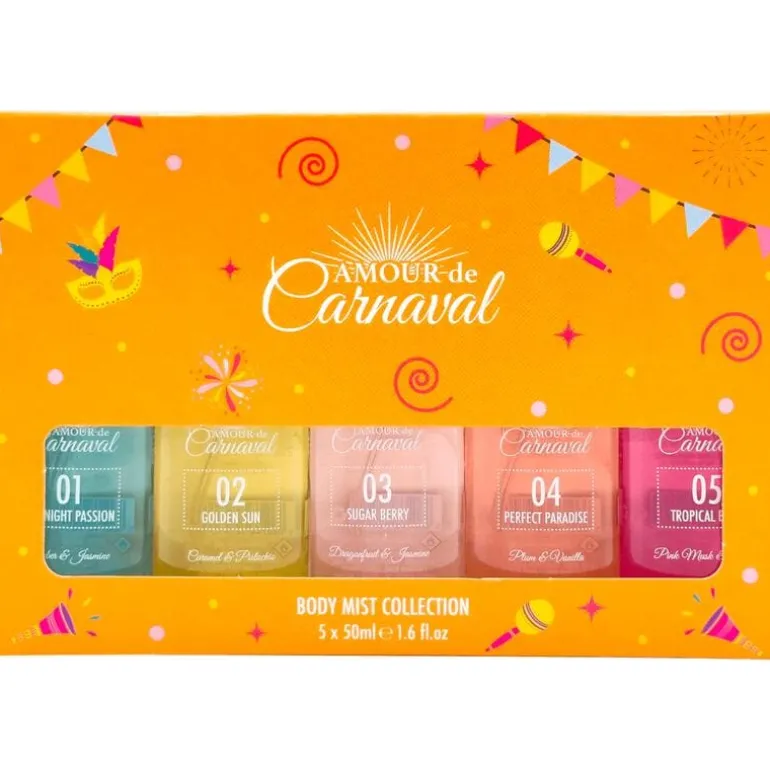 Amour de Carnaval Bodymist Giftset Mini's 5 x 50 ML