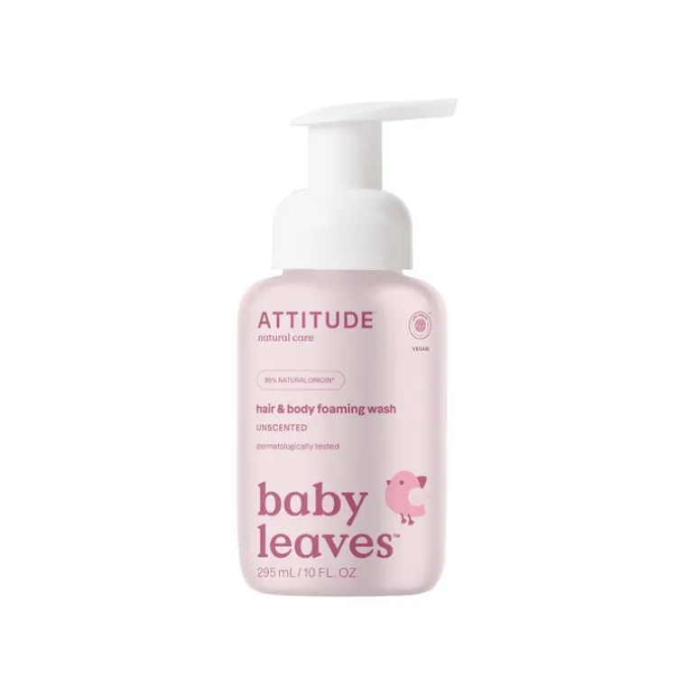 ATTITUDE Baby Leaves 2-in-1 Haar & Body Zeep Unscented 295 ML