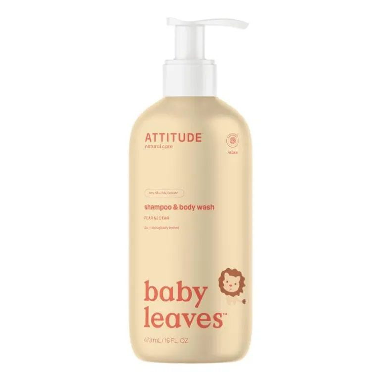 ATTITUDE Baby Leaves 2-in-1 Shampoo & Body Wash Peer & Nectar 473 ML
