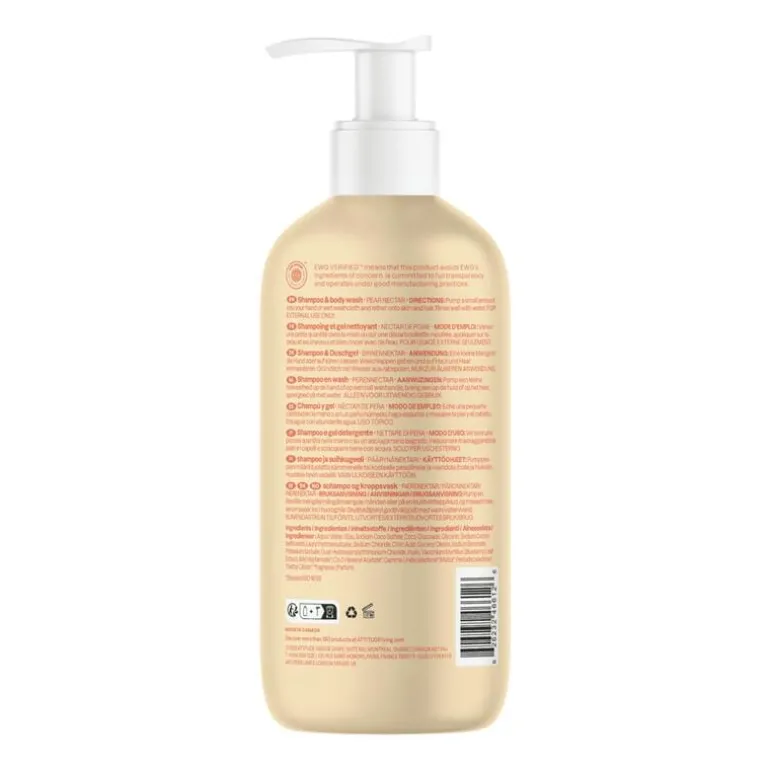 ATTITUDE Baby Leaves 2-in-1 Shampoo & Body Wash Peer & Nectar 473 ML