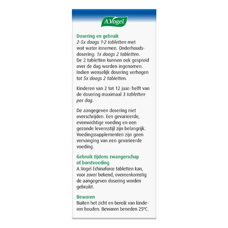 A.Vogel Echinaforce Weerstand1* Tabletten 80 stuks
