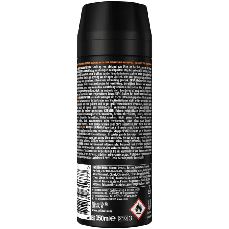 Axe Dark Temptation Deodorant Bodyspray 150 ML