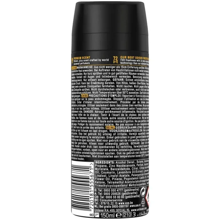 AXE Fine Fragrance Peach Infusion Deodorant Bodyspray 150 ML