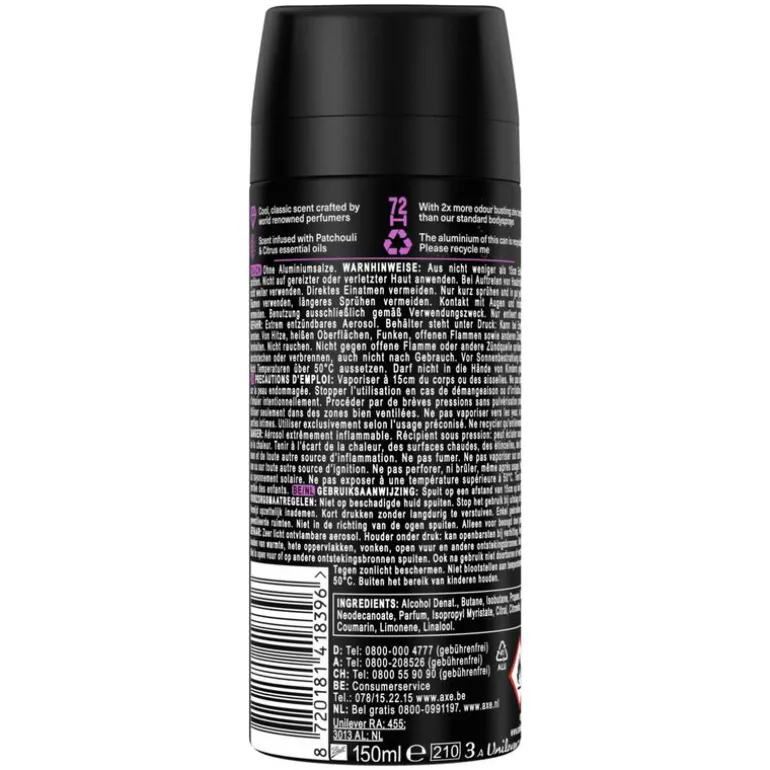 AXE Purple Patchouli Deodorant Bodyspray 150 ML