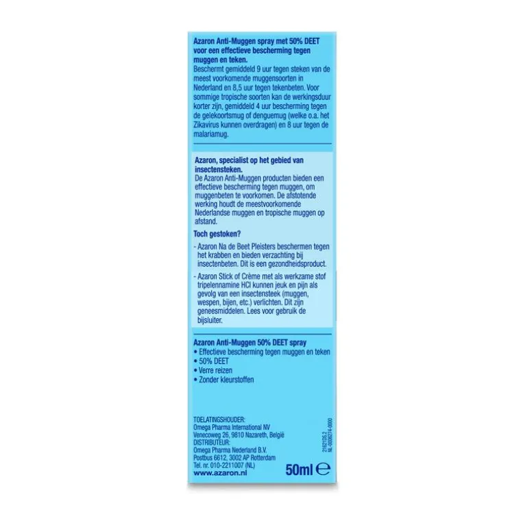 Azaron Anti-Muggen 50% DEET Spray 50 ML