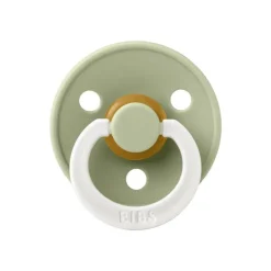 BIBS Glow in the dark Fopspeen Two Pack Natuurlijk Rubber Sage/Vanilla Maat 1