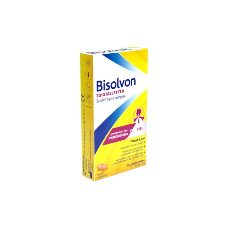 Bisolvon droge hoest & keelpijn zuigtabletten