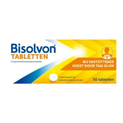 Bisolvon Tabletten Bij Vastzittende Hoest Voor Volwassen 8 mg 50 Tabletten