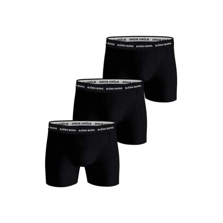 BJÖRN BORG Boxershorts Mannen 3-pack Zwart Maat L