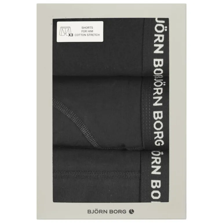 BJÖRN BORG Boxershorts Mannen 3-pack Zwart Maat L