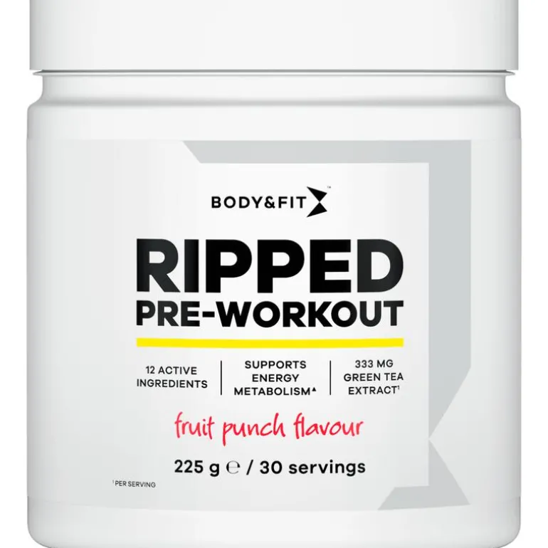 Body&Fit ripped pre-workout fruit punch 225gr