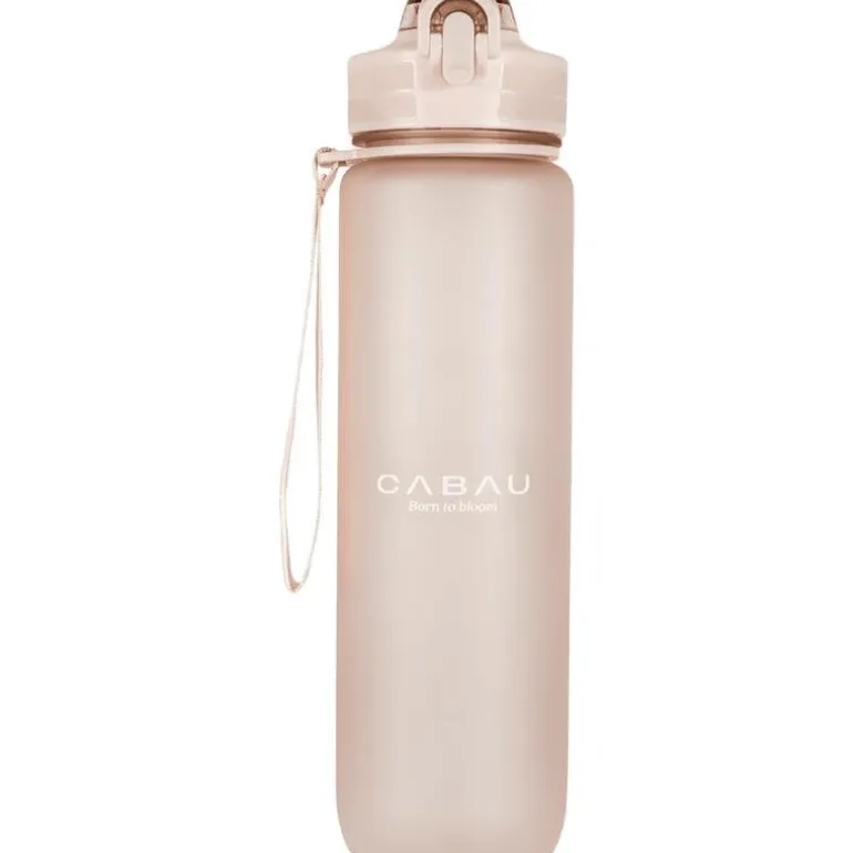 Cabau Bloom Waterfles Drinkfles beige - 1 Liter