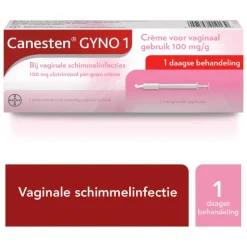 Canesten GYNO 1 daagse Crème bij vaginale schimmel 1 stuks