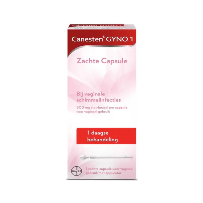 Canesten Gyno Zachte Capsule bij vaginale schimmel 1 stuk