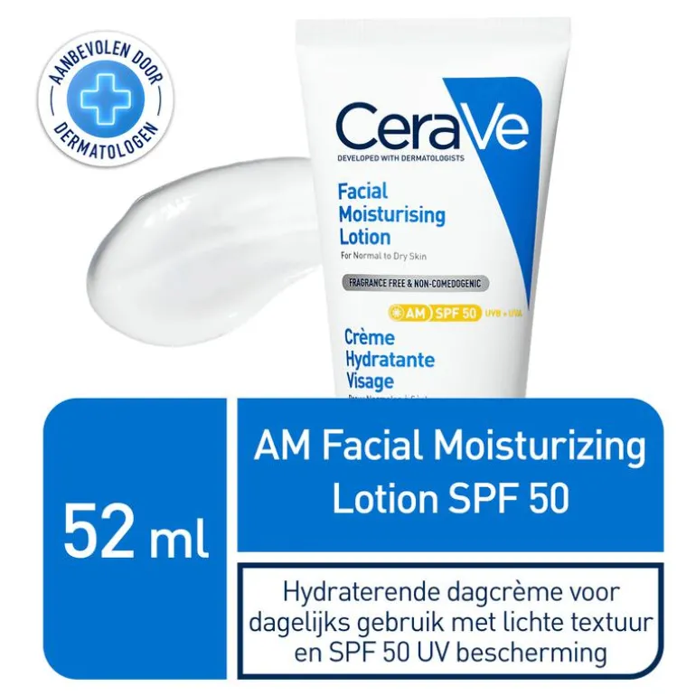 CeraVe Hydraterende Gezichtscrème SPF50 52 ML