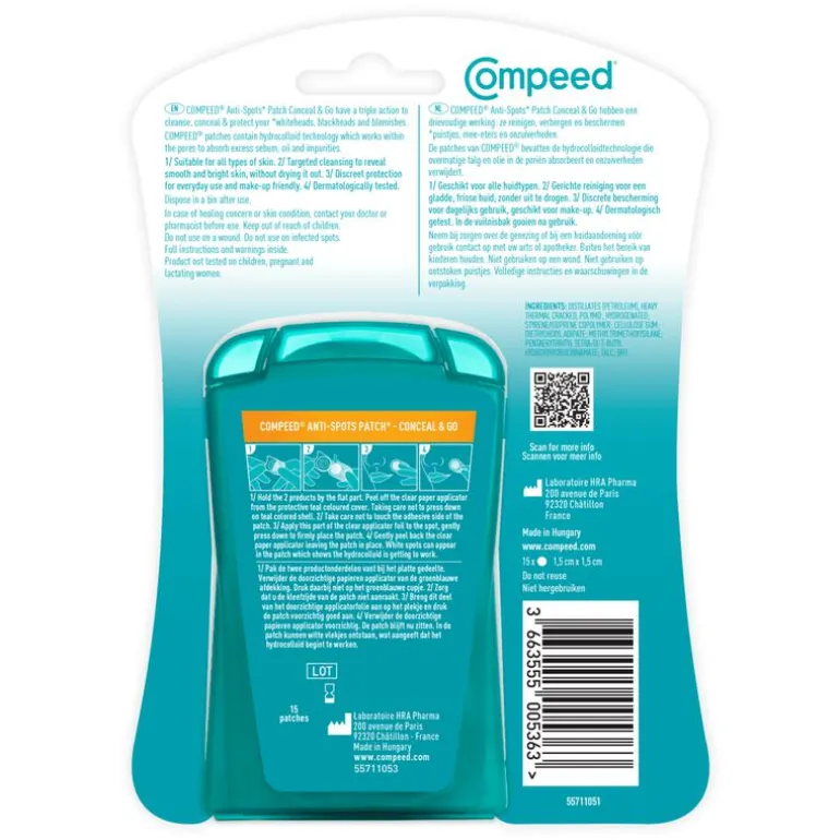 Compeed Anti-Spots Conceal & Go patches 15 stuks
