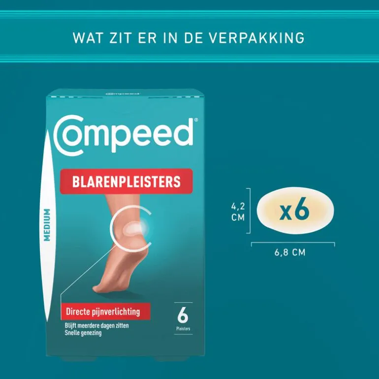 Compeed Blarenpleisters Medium 6 stuks