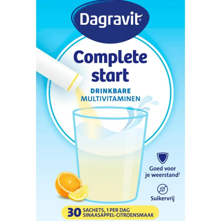 Dagravit Complete Start Kids Multivitamine Citroen 30 stuks