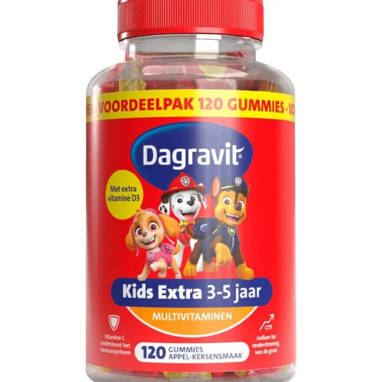 Dagravit Kids Xtra 3-5 jaar 120 gummies