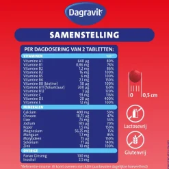 Dagravit Vitaal 60+ Totaal 30 Xtra 60 tabletten