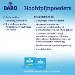 Daro Hoofdpijnpoeders 20 Sachets