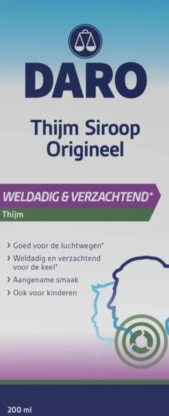 Daro Thijmsiroop Original 200 ML