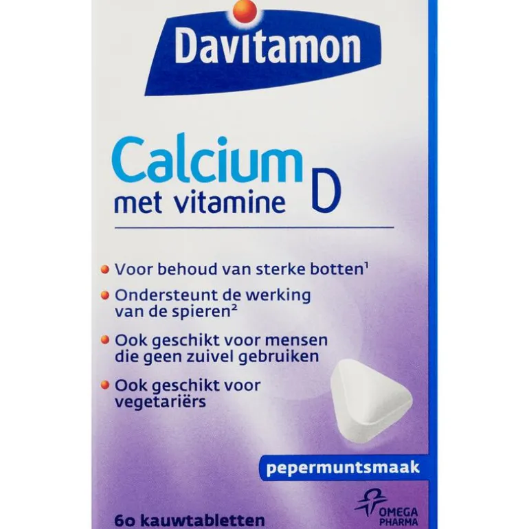 Davitamon Calcium met Vitamine D Kauwtabletten Mint