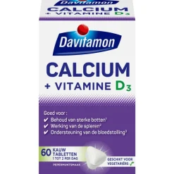 Davitamon Calcium met Vitamine D Kauwtabletten Mint