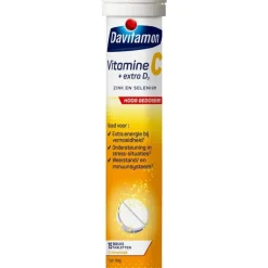 Davitamon Forte Vitamine C + Extra D3 Bruistabletten 15 stuks
