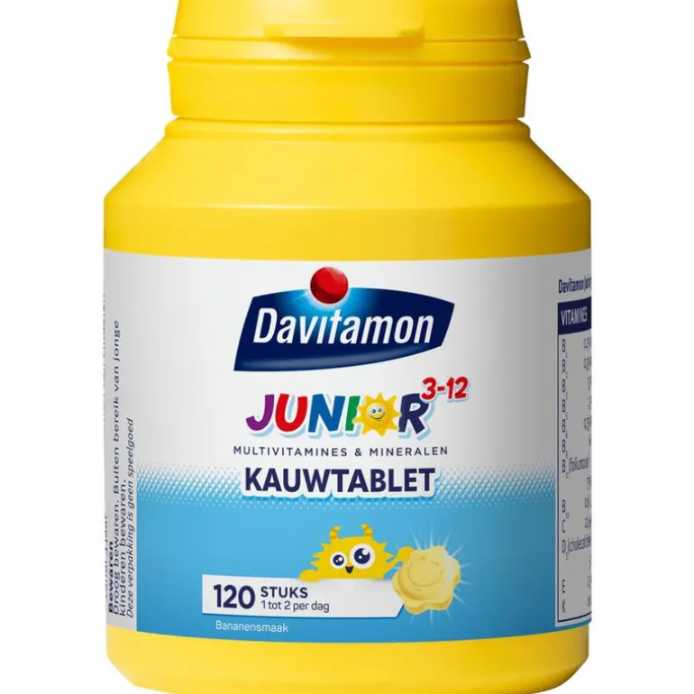 Davitamon Junior 3-12 Kauwtabletten Bananensmaak