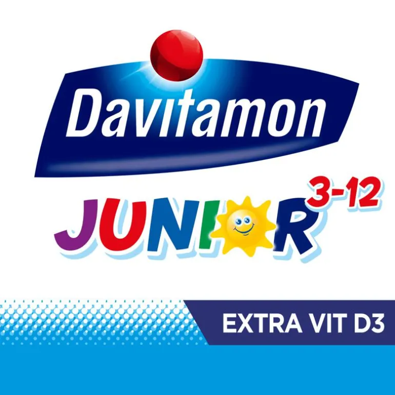 Davitamon Junior 3-12 Kauwtabletten Bananensmaak