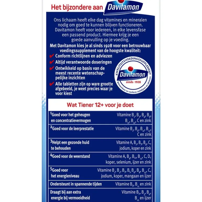 Davitamon Multi 12+ Kauwvitamines Aardbei 60 Stuks