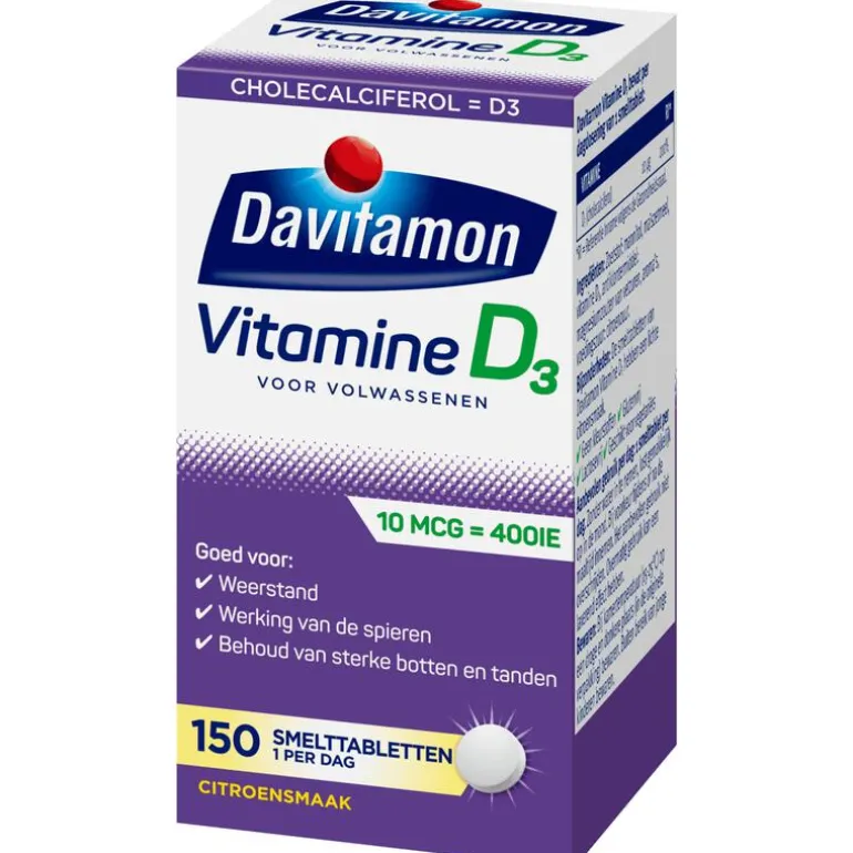 Davitamon Vitamine D Smelttabletten 150 stuks