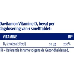 Davitamon Vitamine D Smelttabletten 150 stuks
