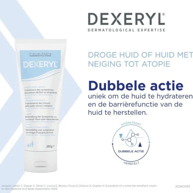 Dexeryl Hydraterende Crème Droge Huid en Eczeem 250 GR