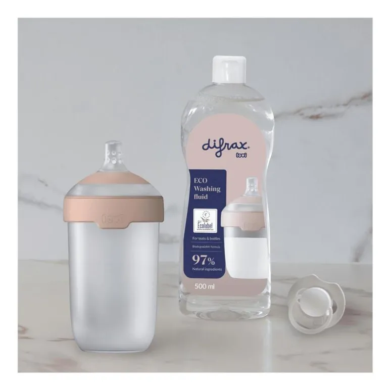 Difrax Eco Afwasmiddel flessen en spenen