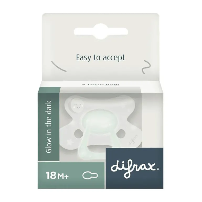 Difrax Fopspeen Natural 18+ Maanden Glow in the Dark BPA-vrij