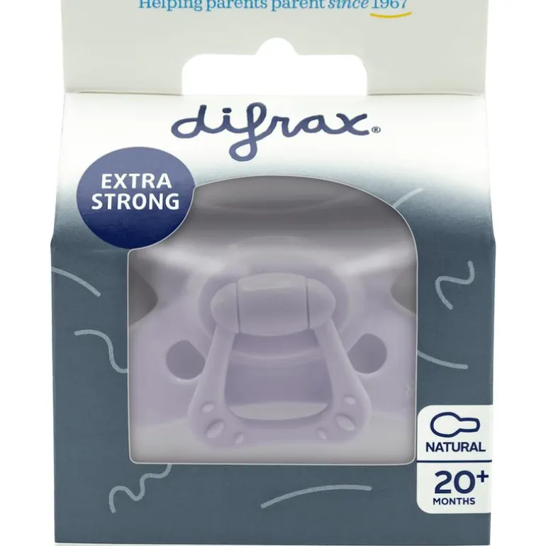 Difrax Fopspeen Natural 18 Maanden Paars BPA-vrij