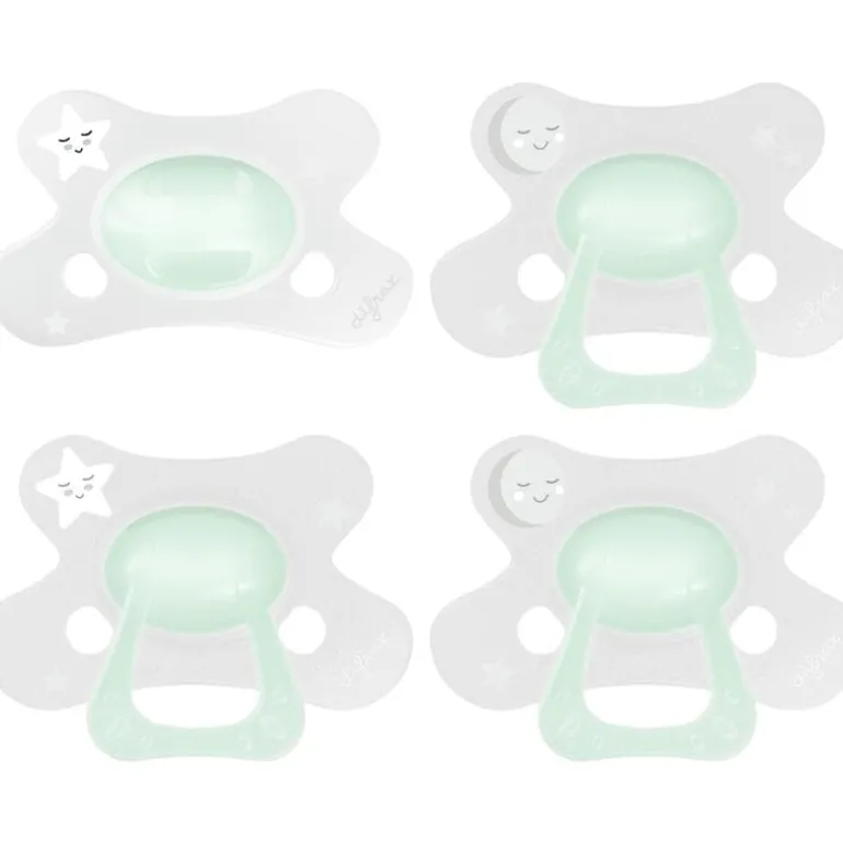 Difrax Fopspeen Natural 6+ M Glow In The Dark