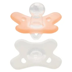 Difrax Fopspeen Natural Siliconen Blossom/Wit 0-6 Maanden