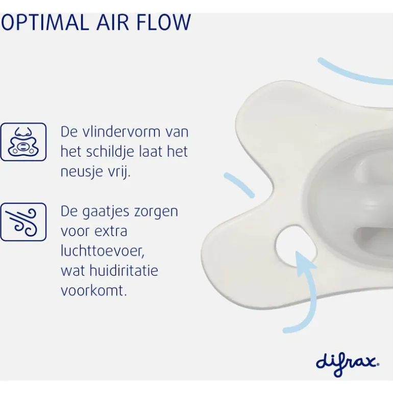 Difrax Fopspeen Naturel Earth Moonstone 0-6 Maanden