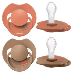 Difrax LOVI Prime Fopspeen Granola/Orange18+ maanden