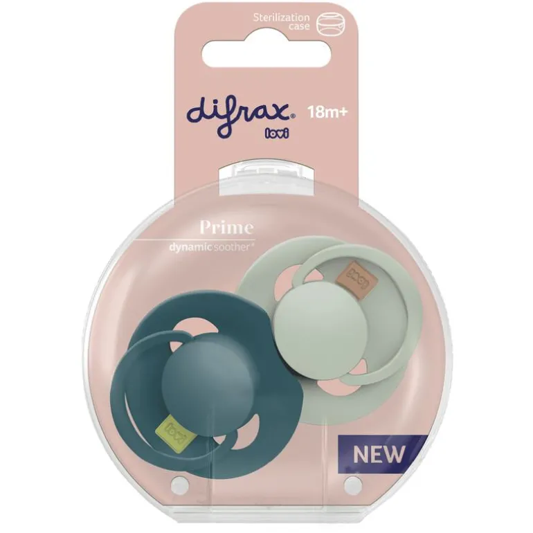 Difrax LOVI Prime Fopspeen Pistachio/Green18+ maanden