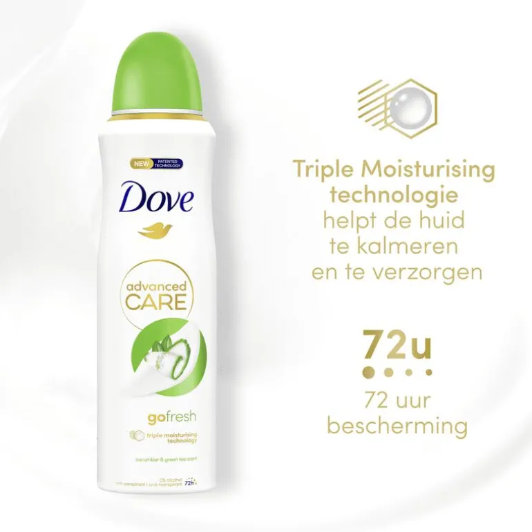 Dove Advanced Care Cucumber & Green Tea Deodorant Spray 200 ML