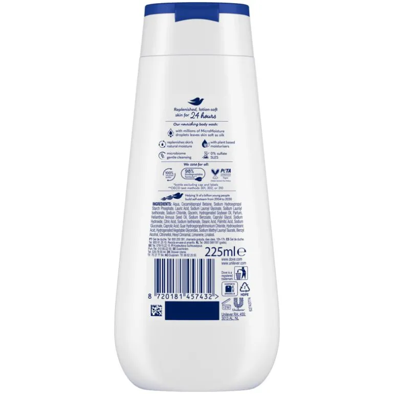Dove Advanced Care Showergel Deeply Nourishing 225 ML