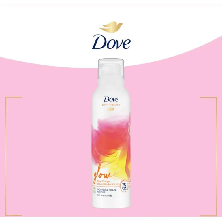Dove Bath Therapy Glow Douche- & Scheerschuim 200 ml