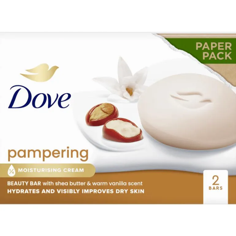 Dove Beauty Cream Sheabutter & Vanille Handzeep Bar 2 x 90 GR
