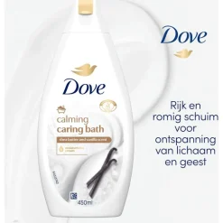 Dove Caring Bath Sheaboter & Vanille Badcrème 450 ml