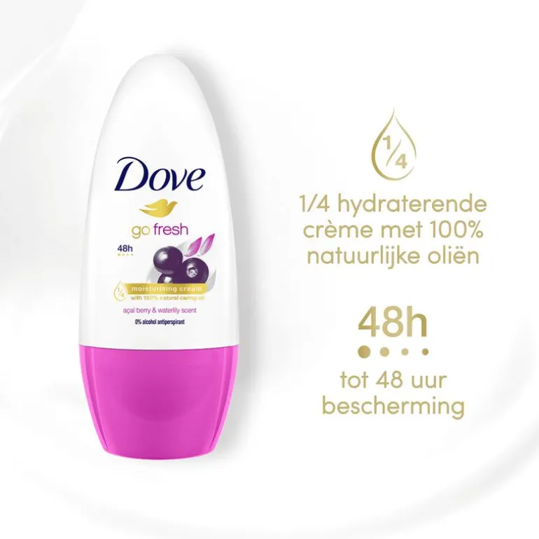 Dove Go Fresh Açaí Berry & Waterlily Anti-Transpirant Deodorant Roller50 ML