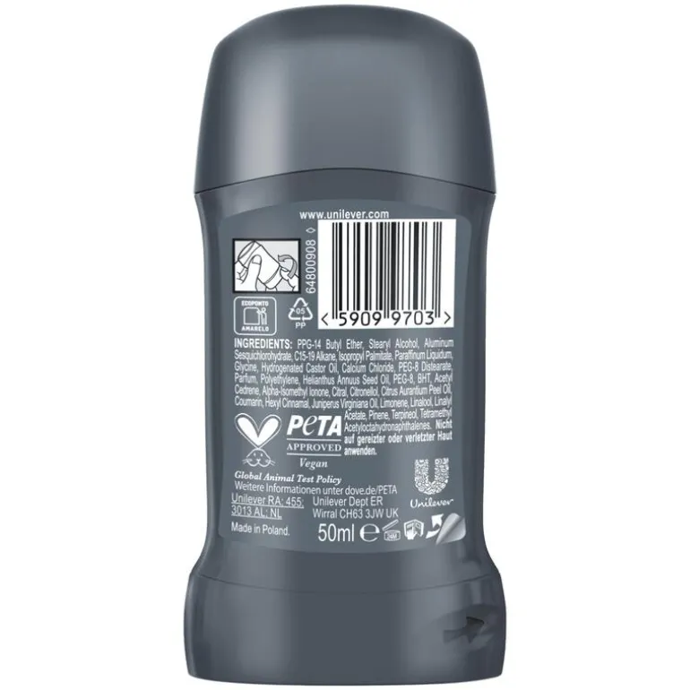 Dove Men+Care Advanced Clean Comfort Deodorant Stick 50 ML